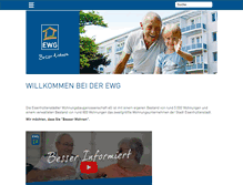 Tablet Screenshot of ewg-besser-wohnen.de